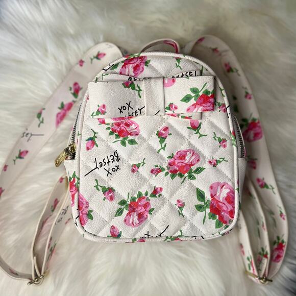 Betsey Johnson Floral Mini Backpack - Picture 1 of 8